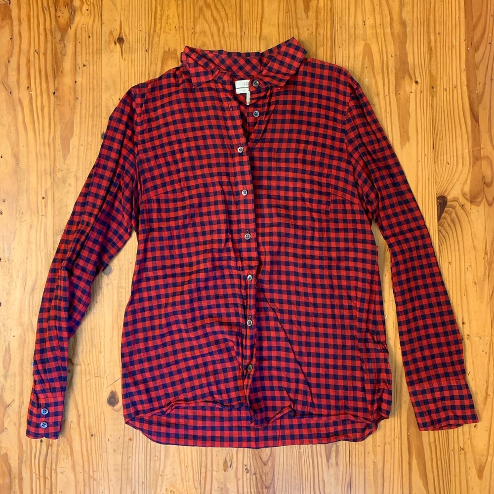 Classic gingham button down shirt